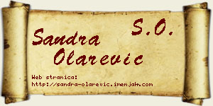Sandra Olarević vizit kartica